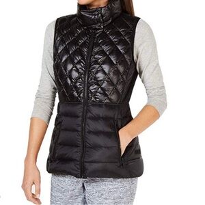 Calvin Klein Women's Black Quilted Vest